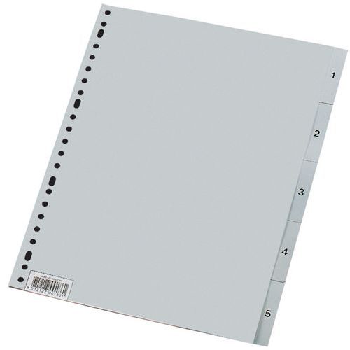 Separatore Con Indice Numerico ECO N.Divi:5 Material:Polipr,