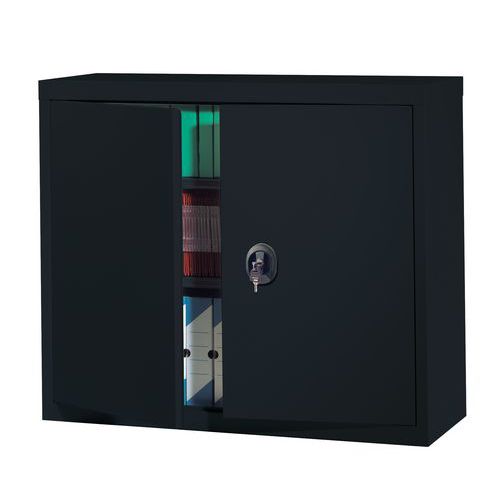 Armadio con porte a battenti Nero Larg. 120 x Alt. 100,