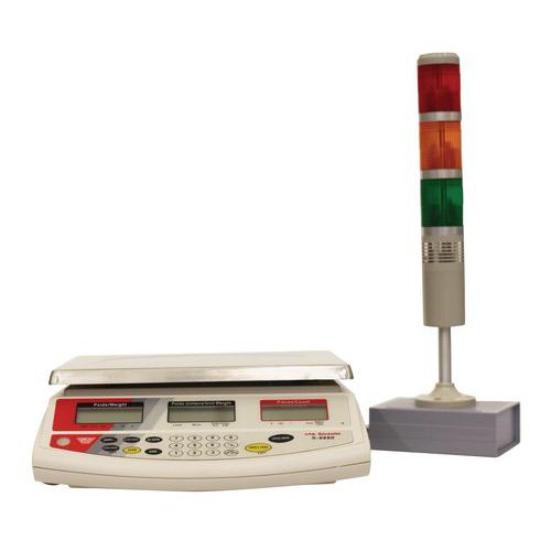 Bilancia contapezzi 15 kg con colonna+certificato Cofrac,