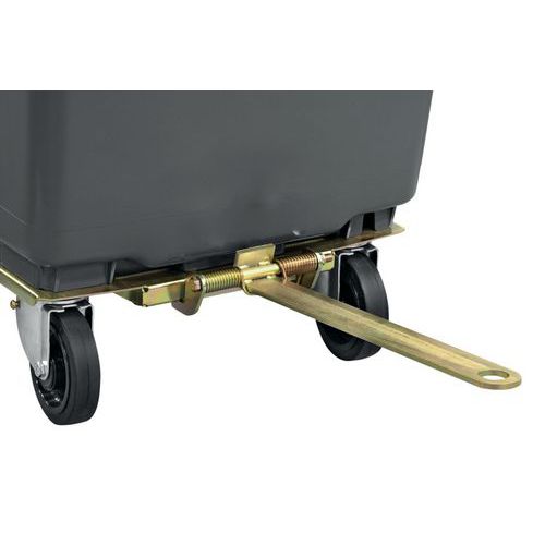 Cassonetto 660L Coperchio Blu Timon D'Attacco +Rinforzo Fond,