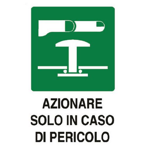 Cart. Alluminioazionare Solo colo 180x120mm In Caso Di Peri,