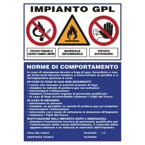 Cart. Alluminio Impianto di 700x500mm GPL,
