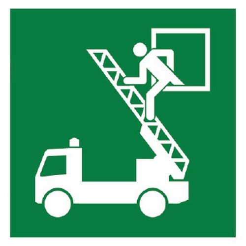 Cart. Alluminiofinestra salvataggio 200x200mm,