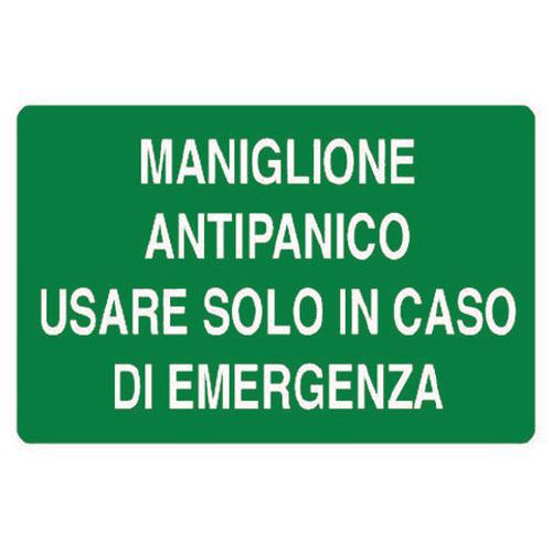 Cart. Alluminiomaniglione e 120x180mm Antipanico Usar,