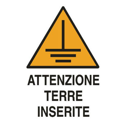 Cart. Alluminio attenzione 500X350 Terre inserite,