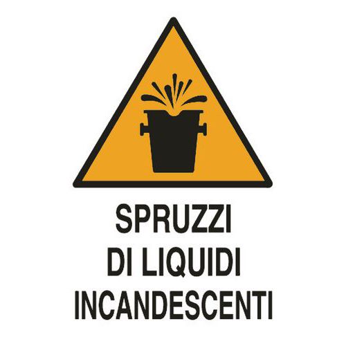 Cart. Alluminio spruzzi di 500x350 liquidi incande,