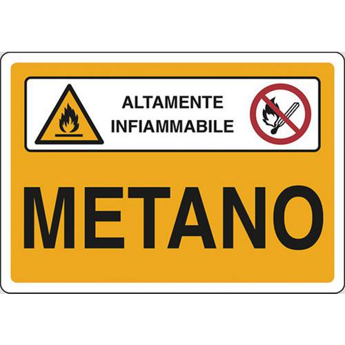 Cart. Alluminio metano altamente 500X350 infiammabile,