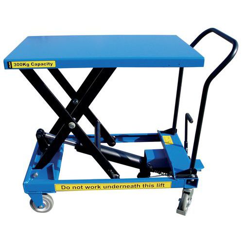 Tavola Elevatrice Port.=300Kg A Forbice Semplice,