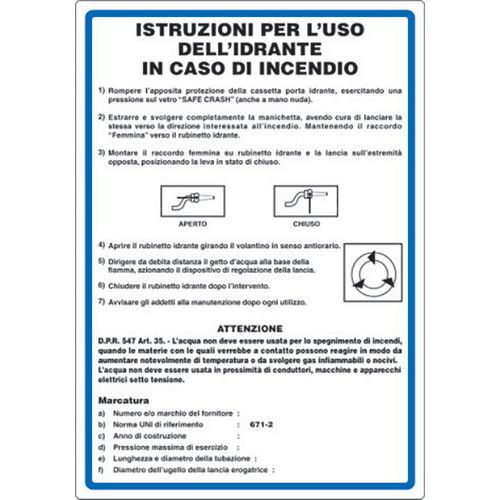 Segnaletica sicurezza lavoro e antincendio: UNI EN ISO 7010