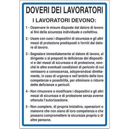 Cart. Alluminio doveri dei 500X350mm lavoratori,