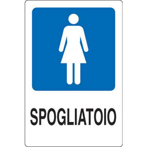 Cart. Alluminio spogliatoio 500X350mm donne,