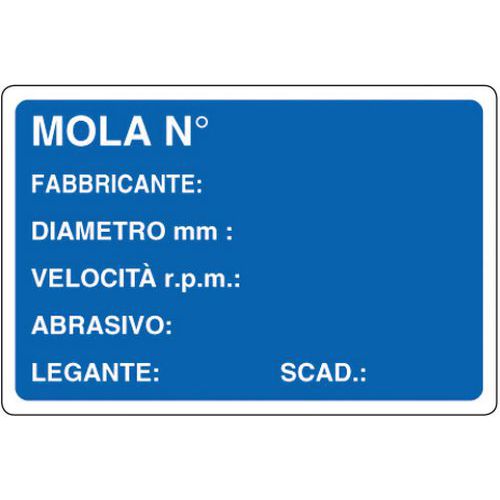 Cart. Alluminio Mola n° 500X350 Fabbricante,