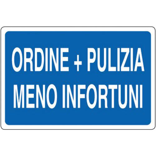 Cart. Alluminio Ordine + Pulizia 500X350mm meno infortuni,