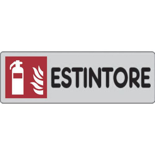 Cart. Alluminioestintore 300x100mm,