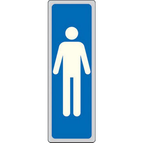 Cart. Alluminio Uomini 300x100mm,