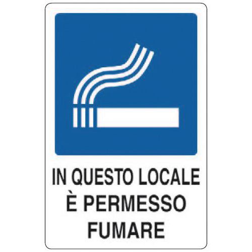 Cart. All. In Questo Locale 500X350mm È permesso Fuma,