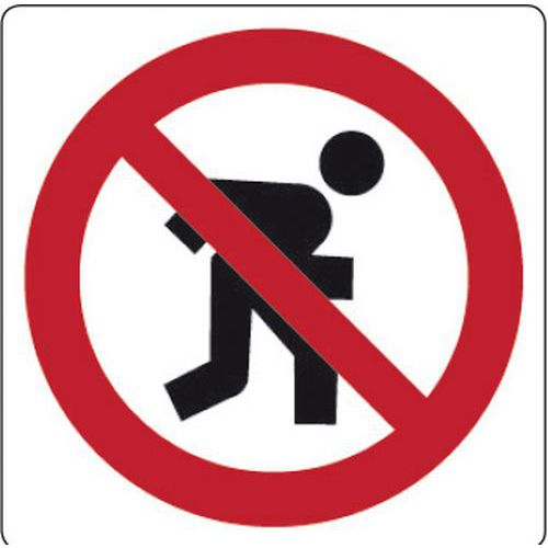 Cart. Alluminiovietato Correre 120x120mm Nei Reparti,