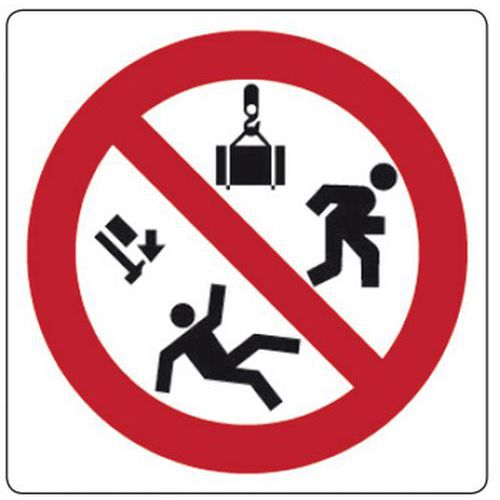 Cart. Alluminiovietato Passare 120x120mm Sotto I Carich,