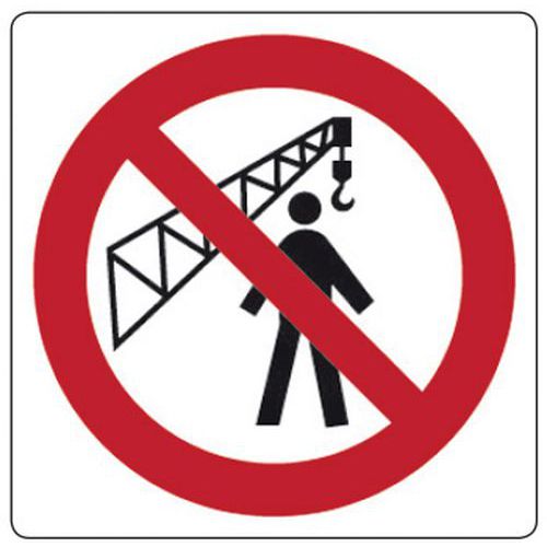 Cart. Alluminiovietato Passare 120x120mm Raggio gru,