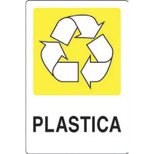 Etichetta per raccolta differenziata - Plastica 