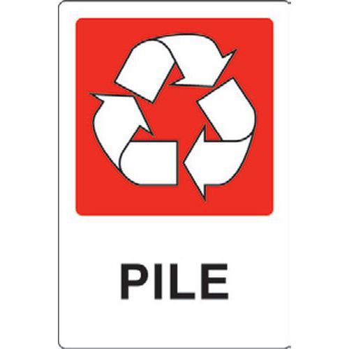 Etichetta adesivo pile 500x350,