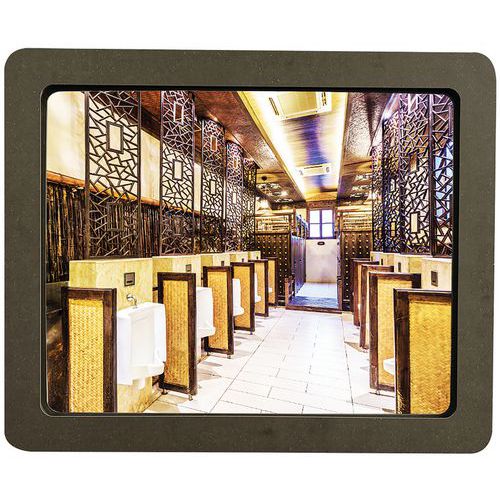 Specchio infrangibile grigio - 46,5 x 36,5 cm - Kaptorama,