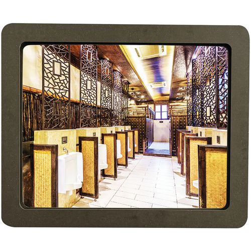 Specchio infrangibile grigio - 54 x 44 cm - Kaptorama,