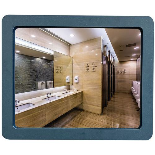 Specchio infrangibile blu - 54 x 44 cm - Kaptorama,