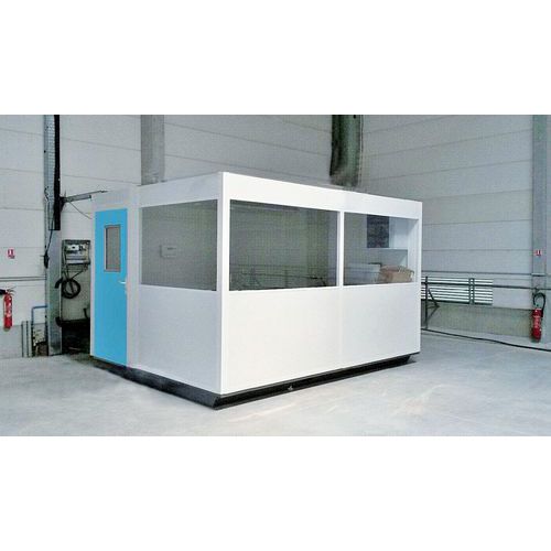 Cabina-Ufficio 3X3M A Doppia P arete In Acciai o E Melammini,