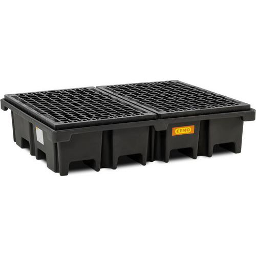 Contenitore pallet-PE 425/4 -2x120x80-Quadrato griglia PE,