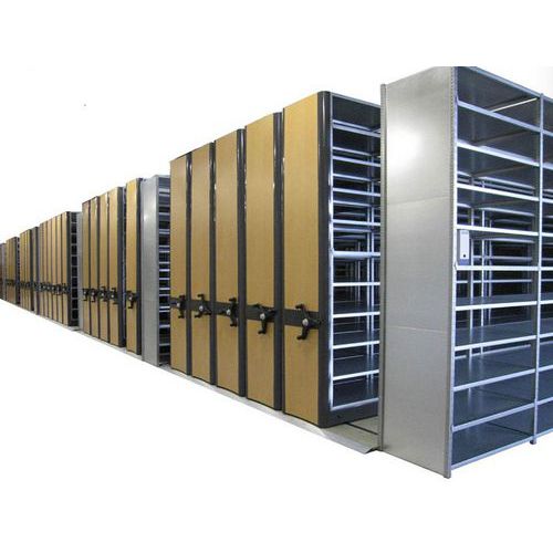 Scaffalatura mobile a doppio accesso su misura Manorga,