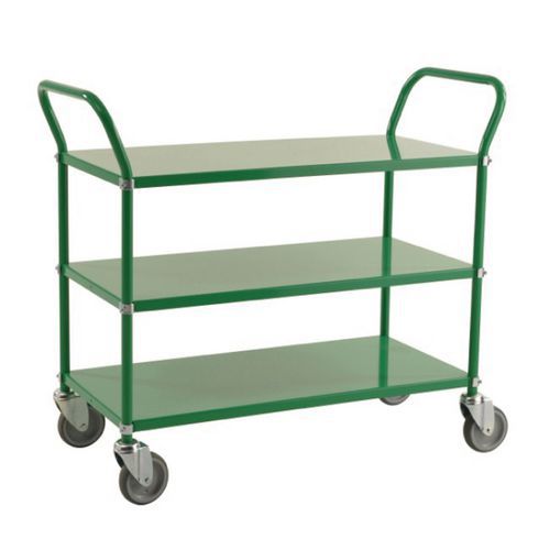 carrello COLORE 3 ripiani met. 2 maniglie verde,