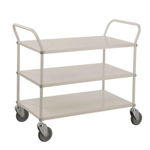 carrello COLORE 3 ripiani met. 2 maniglie bianco,