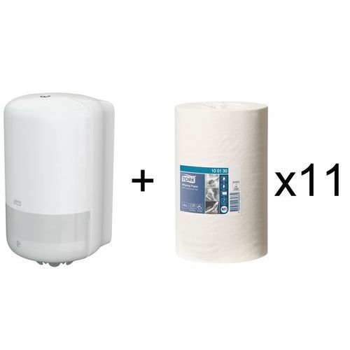 Rotolo asciugatutto a estrazione centrale M1 - Bianco,