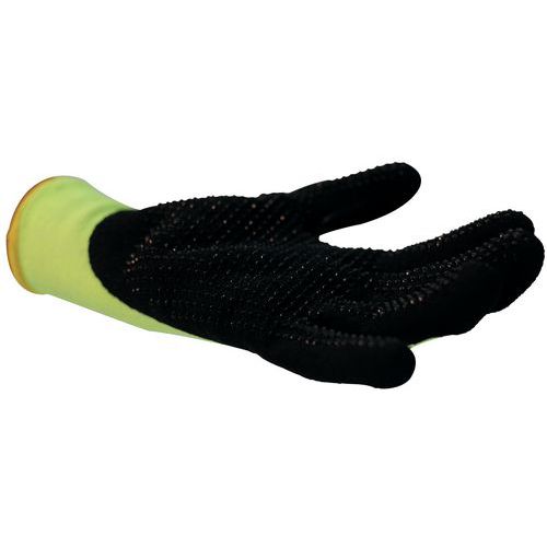 Gebol Super Grip Guanti Da Lavoro In Nitrile - Anti-olio E Acqua, Taglia XL, 1 Paio, Blu/Nero
