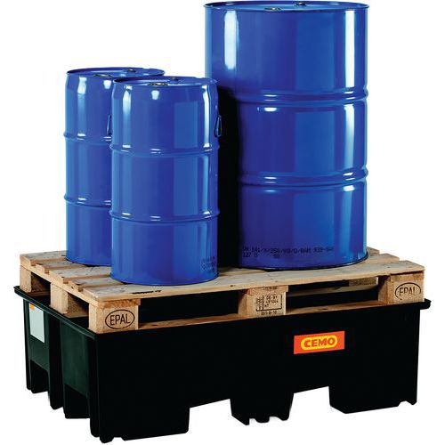 Contenitore pallet-PE 220/2 - 120x80 - Senza griglia - Cemo,