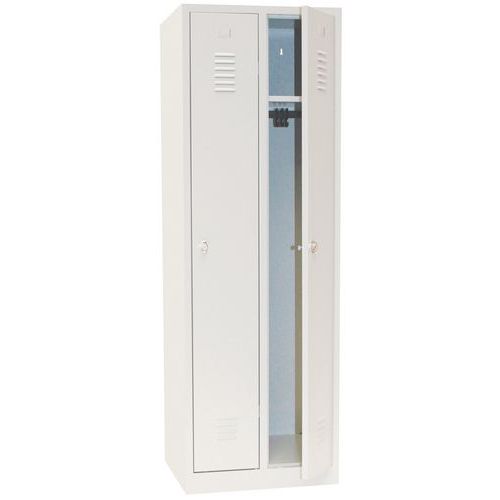 Armadietto IP grigio 2 col da montare, portalucch, con base,