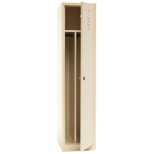 Armadietto ind. sporca 1 scomparto/base beige + maniglia lucchettabile,