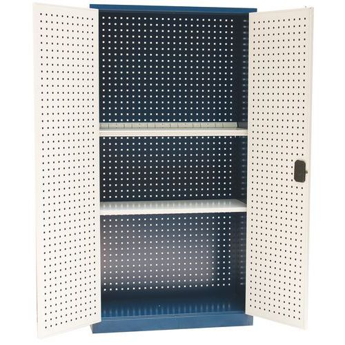 Armadio a pannelli blu/grigio Prof.: 45 cm RAL 5009/7035,