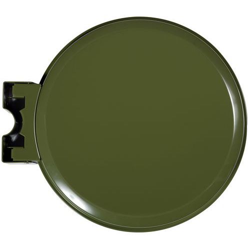 SUPPORTO SACCO A MURO 110 L VERDE OLIVA CON COPERCHIO,