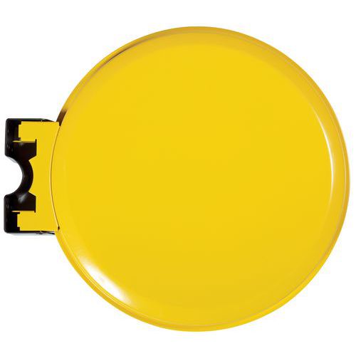 SUPPORTO SACCO A MURO 110 L GIALLO CON COPERCHIO,