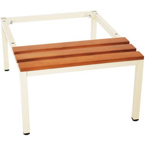 Base e panca - Per abiti sporchi/puliti - 600 mm - Beige,