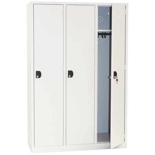 Armadietto 1 anta/3 colonne 400 1200 x 500 x 1800 mm grigio,