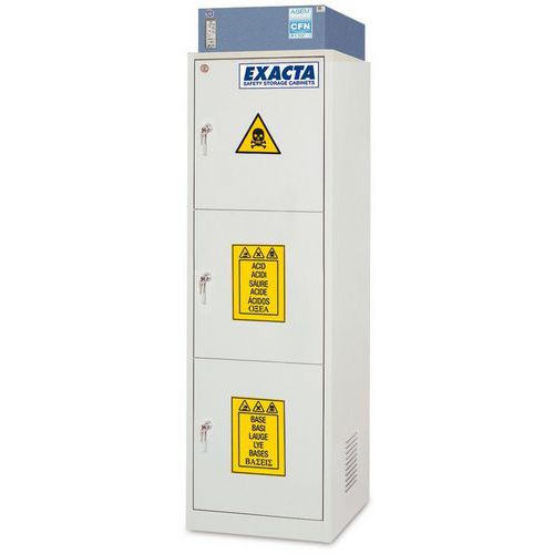 Armadio COMBI-FD 3 ante piene - 3 scomparti - 600 mm,