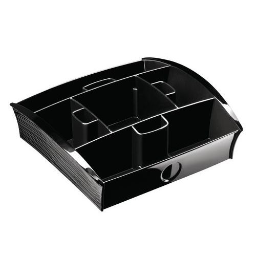 Vassoio distributore 20,5*21,6*6,8 nero,