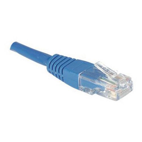 Cavo patch RJ45 U/UTP CAT 5E 1 metro - Blu,