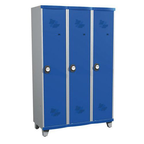 Arm. mono IS piedi 3col L1200x H1925xP500 chia cod. gri./blu,