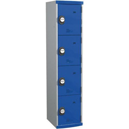 armad mono 1 col 4P H1800xL400 xP500 serr cod grigio/blu,