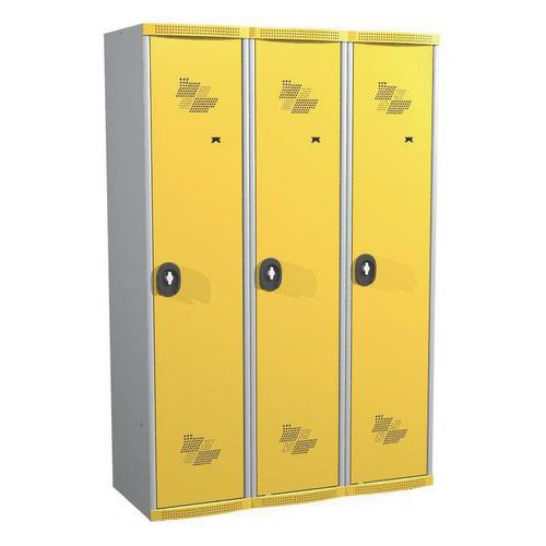 Arm. mono IS base 3 col L1200x H1800xP500lucch grigio/giallo,