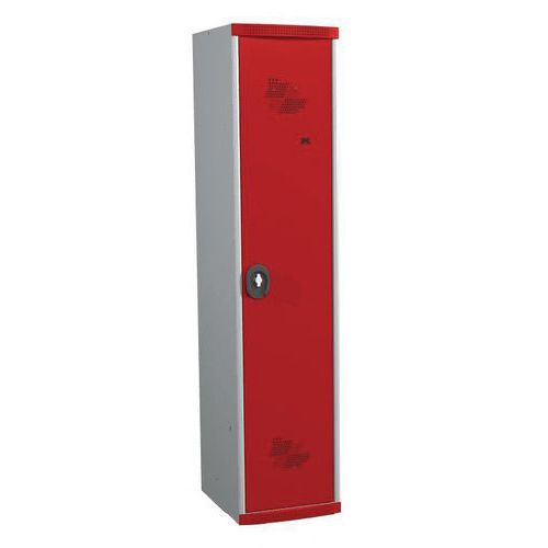 Armadietto da montare IS A1800 L400 grigio chiaro/rosso lucchettabile,